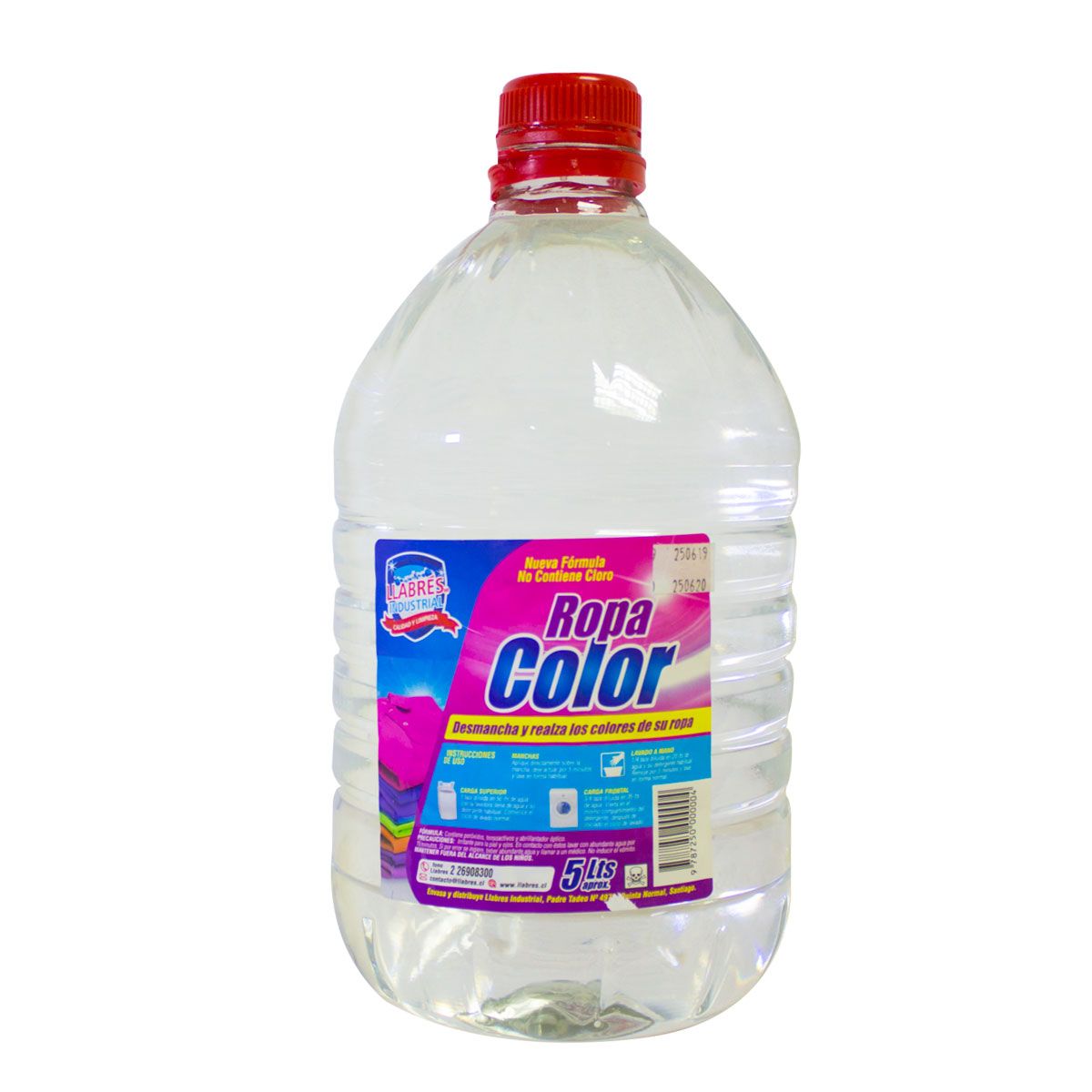 Cloro ropa color 5 L.