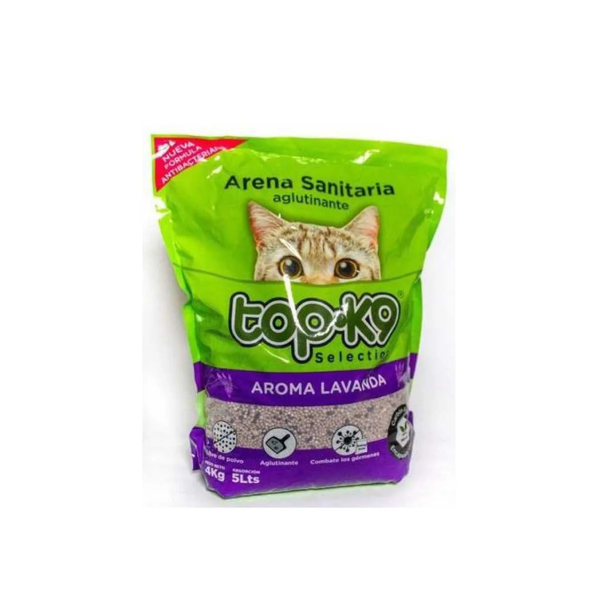 Arena sanitaria Top-k9 4 Kilos