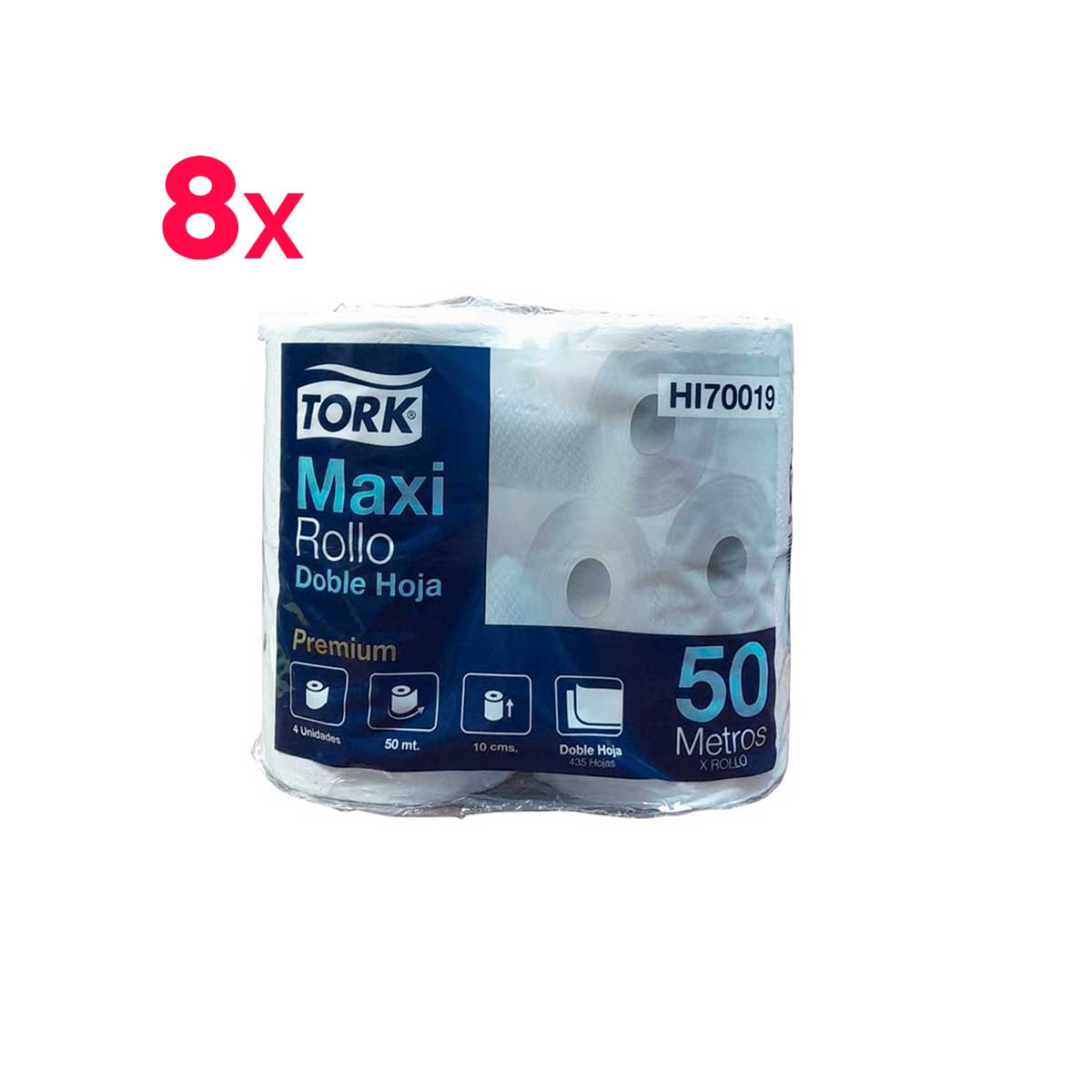 Manga papel higiénico Tork 50mts x 8 paquetes