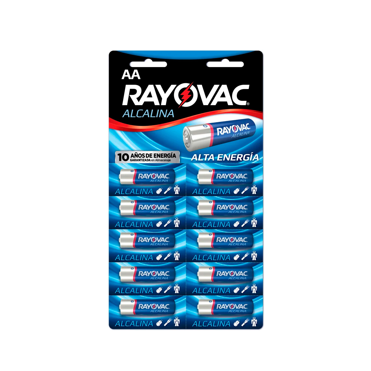 Pila alcanila AA 10 unidades