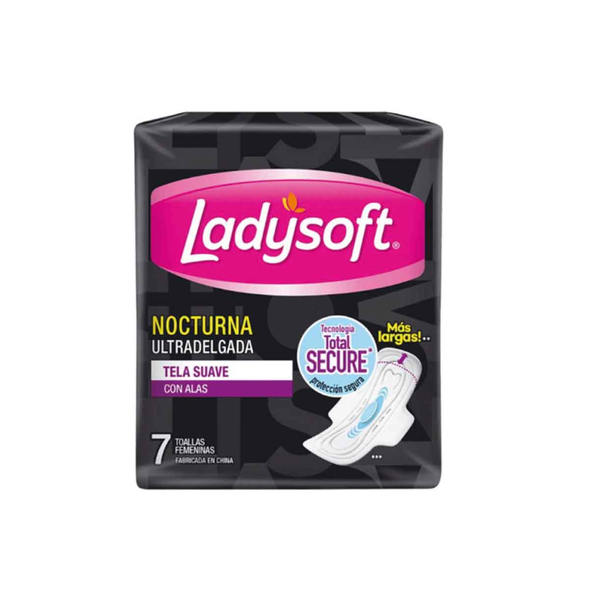 Toalla nocturna Ladysoft con alas (7 unidades)